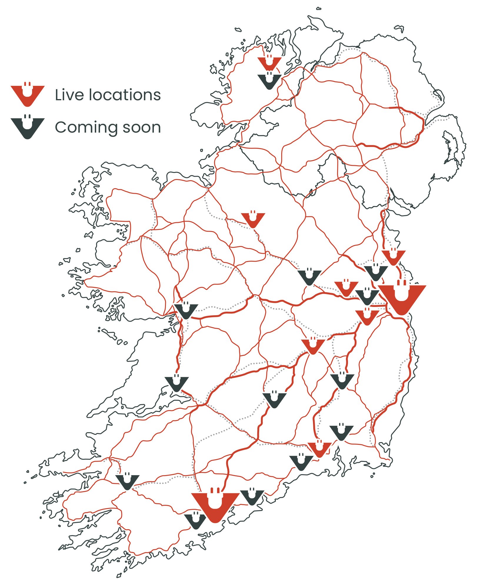 IV Ireland Locations Map