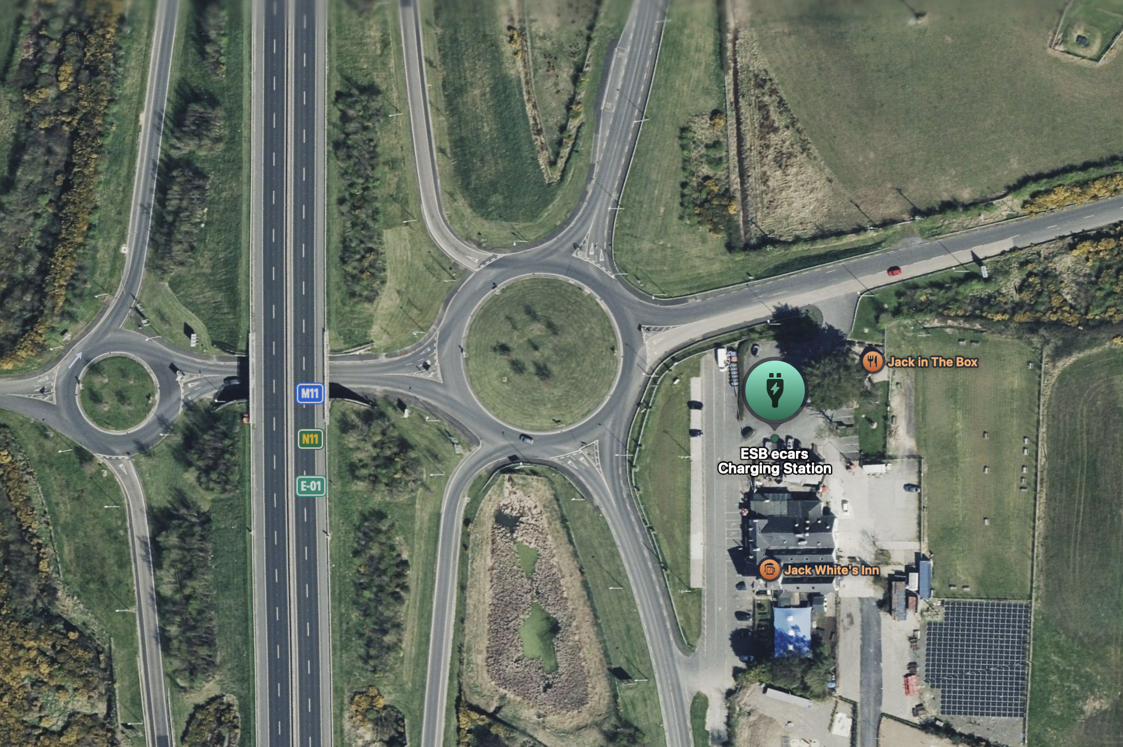 Jack White's Inn map