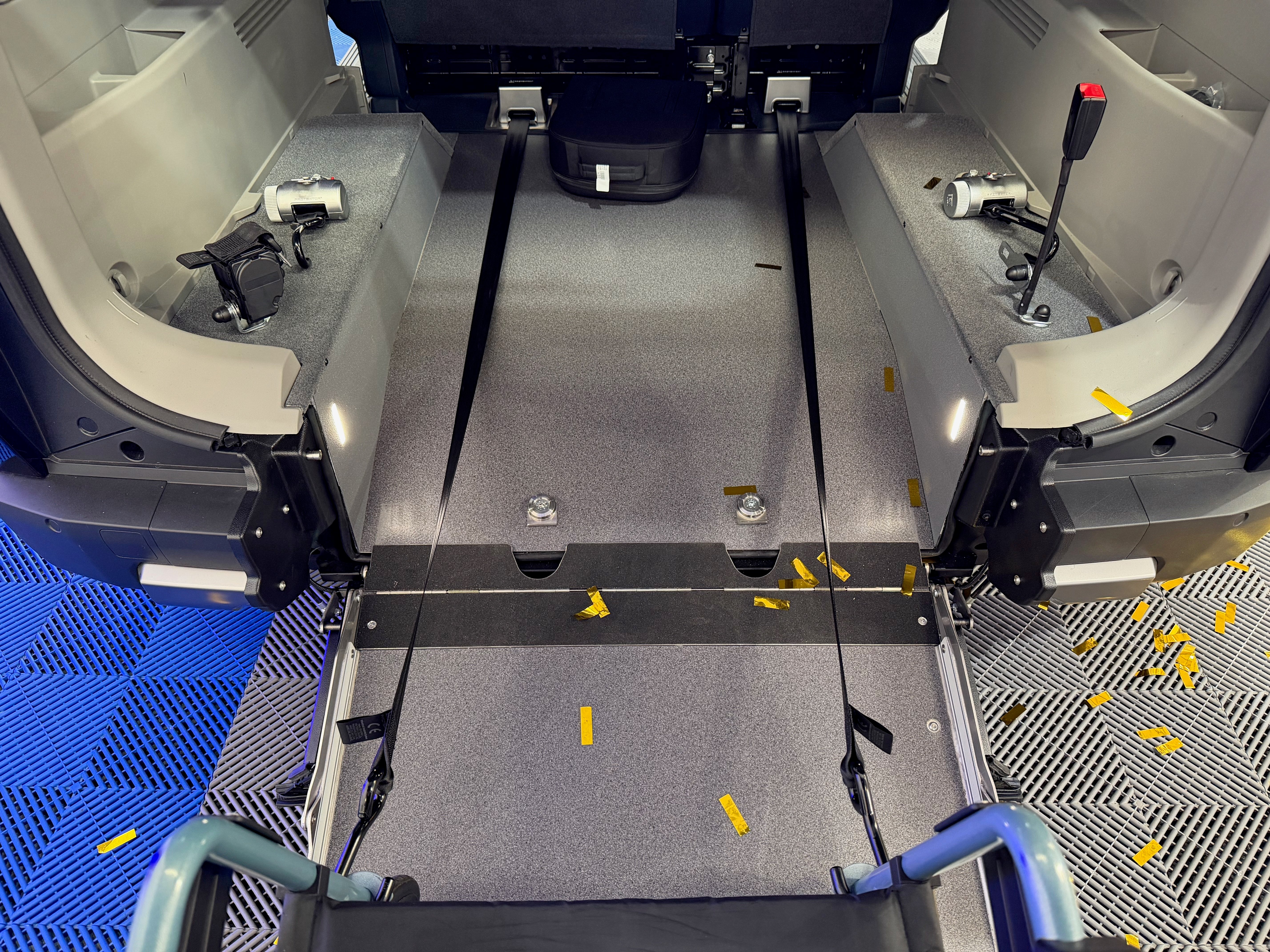 Kia PV5 WAV tiedowns connected