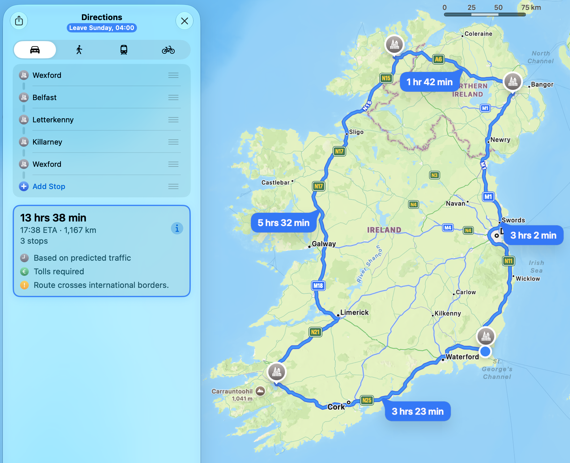The Big Drive Route